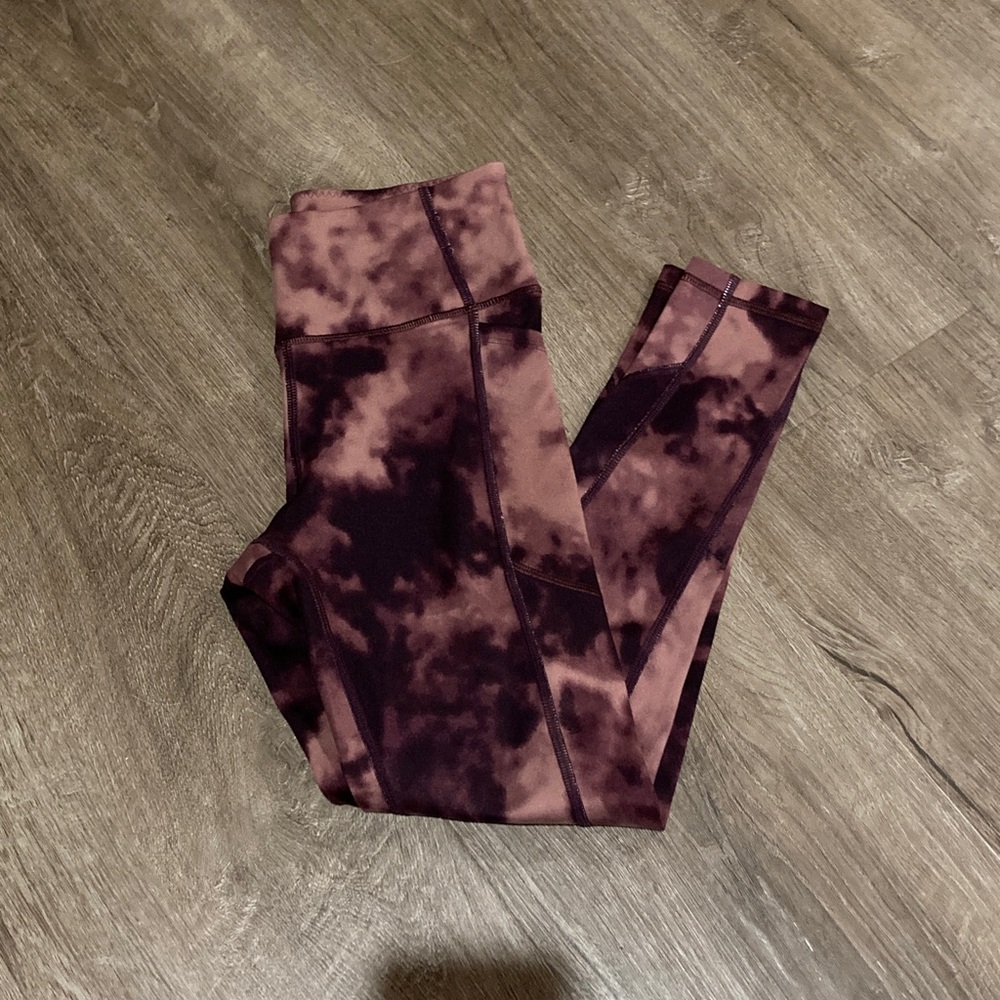 Victoria's Secret Purple Tie-Dye Leggings